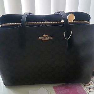 Coach Signature Carryall Coated PVC Tote